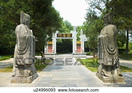 Asia, China, Jiangsu Province, Nanking, Xiaoling Mausoleum of the Ming Dynasty View Large Photo Image Stock Image - Asia, China, Jiangsu Province, Nanking, Xiaoling Mausoleum of the Ming Dynasty. Fotosearch