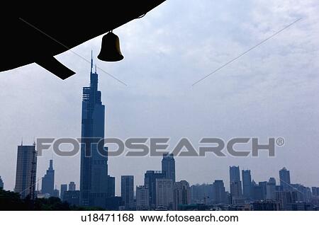 Asia, China, Jiangsu Province, Nanking View Large Photo Image Stock Photo - Asia, China, Jiangsu Province, Nanking. Fotosearch