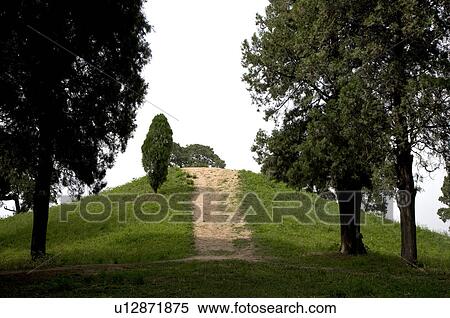 Asia, China, Shandong, Qufu, The Mausoleum of Shao Hao View Large Photo Image Stock Photography - Asia, China, Shandong, Qufu, The Mausoleum of Shao Hao. Fotosearch
