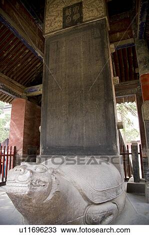 Stock Image - Asia, China, Shandong, Qufu, The Temple of Confucius. Fotosearch