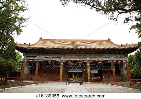 Stock Photography - China, Shandong, Taian, Dai Temple, UNESCO, World Heritage, World Cultural Heritage. Fotosearch