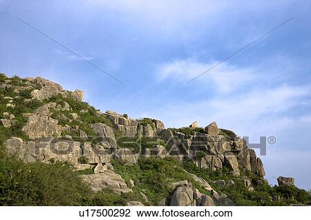 Stock Image - China, Shandong, Taian, Mount Tai, UNESCO, World Heritage, World Cultural Heritage, World Natural Heritage. Fotosearch