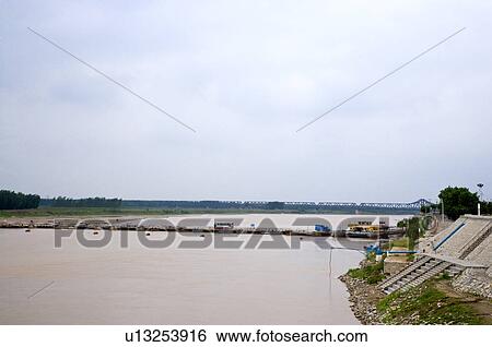 Stock Photograph - China, Shandong, Jinan County, Baili Huanghe Scenic Area. Fotosearch