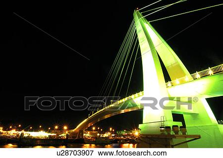Bridge across a river, Lover's Bridge, Danshui Fisherman's Wharf, Taipei, Taiwan View Large Photo Image Stock Photo - Bridge across a river, Lover's Bridge, Danshui Fisherman's Wharf, Taipei, Taiwan. Fotosearch