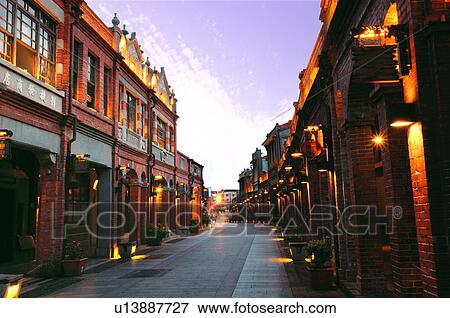 Buildings along a street, Sanxia Lao Jie, Taiwan View Large Photo Image Stock Photo - Buildings along a street, Sanxia Lao Jie, Taiwan. Fotosearch
