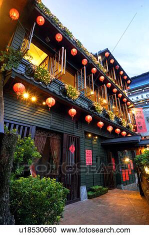 Buildings lit up at lantern festival, Jioufen, Rueifang, Taipei County, Taiwan View Large Photo Image Stock Image - Buildings lit up at lantern festival, Jioufen, Rueifang, Taipei County, Taiwan. Fotosearch