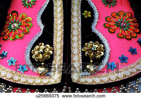 Close-up of embroidery on a fabric, Taiwan View Large Photo Image Stock Photography - Close-up of embroidery on a fabric, Taiwan. Fotosearch