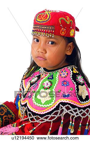 Stock Image - Portrait of a Taiwanese girl, Taiwan. Fotosearch