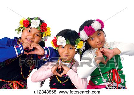 Portrait of three Taiwanese girls gesturing and smiling, Taiwan View Large Photo Image Stock Photo - Portrait of three Taiwanese girls gesturing and smiling, Taiwan. Fotosearch