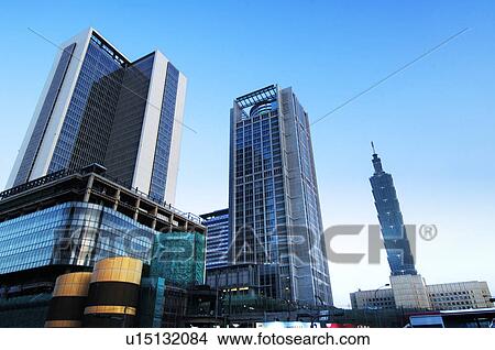 Buildings in a city, Taipei 101, Taipei, Taiwan View Large Photo Image Picture - Buildings in a city, Taipei 101, Taipei, Taiwan. Fotosearch