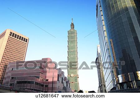 Buildings in a city, Taipei 101, Taipei, Taiwan View Large Photo Image Stock Photo - Buildings in a city, Taipei 101, Taipei, Taiwan. Fotosearch