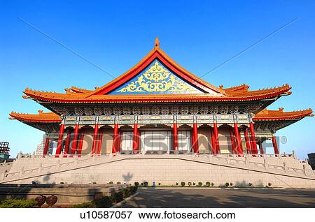 Opera house in a memorial, Chiang Kaishek Memorial Hall, Taipei, Taiwan View Large Photo Image Stock Photo - Opera house in a memorial, Chiang Kaishek Memorial Hall, Taipei, Taiwan. Fotosearch