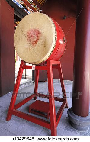 Drum in a temple, Taipei Confucius Temple, Taipei, Taiwan View Large Photo Image Stock Photo - Drum in a temple, Taipei Confucius Temple, Taipei, Taiwan. Fotosearch