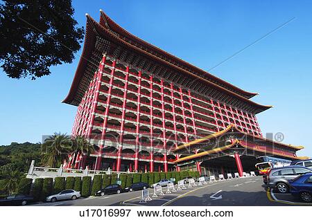 Facade of a hotel, Hotel Yuanshan, Taipei, Taiwan View Large Photo Image Stock Photo - Facade of a hotel, Hotel Yuanshan, Taipei, Taiwan. Fotosearch