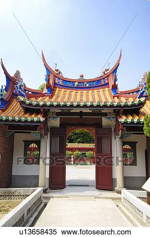 Facade of a temple, Taipei Confucius Temple, Taipei, Taiwan View Large Photo Image Stock Photography - Facade of a temple, Taipei Confucius Temple, Taipei, Taiwan. Fotosearch