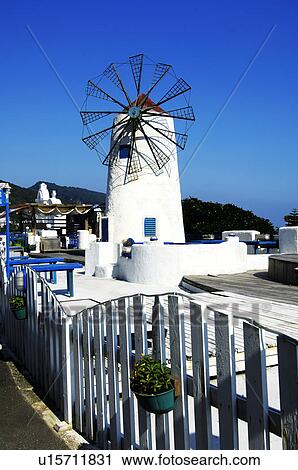 Low angle view of a traditional windmill, Taiwan View Large Photo Image Stock Image - Low angle view of a traditional windmill, Taiwan. Fotosearch