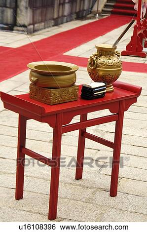 Pen and vessels in a temple, Taipei Confucius Temple, Taipei, Taiwan View Large Photo Image Stock Photograph - Pen and vessels in a temple, Taipei Confucius Temple, Taipei, Taiwan. Fotosearch