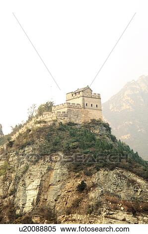 Stock Photography - Castle on the historic wall, Great Wall Of China, China. Fotosearch