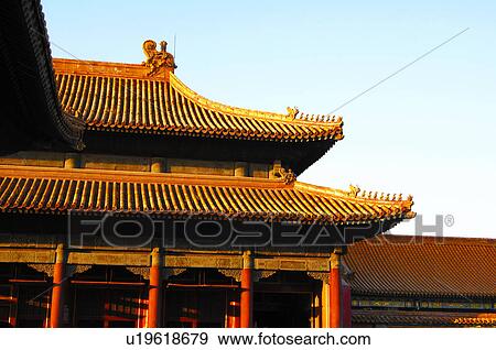 Facade of a building, Beijing, China View Large Photo Image Stock Photo - Facade of a building, Beijing, China. Fotosearch