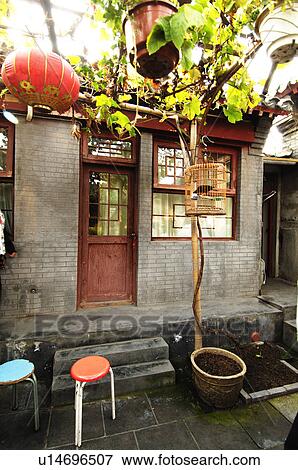 Bird cage hanging on a tree View Large Photo Image Stock Photo - Bird cage hanging on a tree. Fotosearch