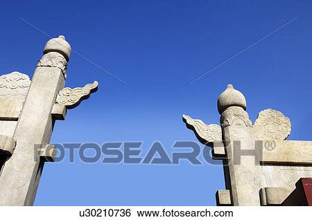 Stock Photograph - Low angle view of an entranceway, Temple Of Heaven, Beijing, China. Fotosearch