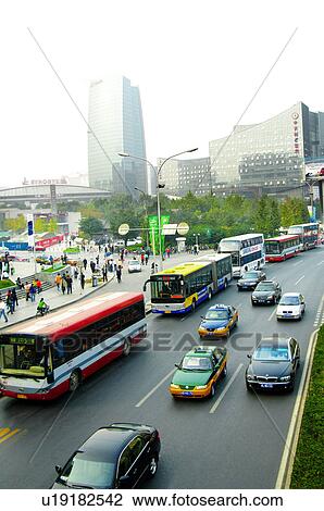 Traffic on the road, Beijing, China View Large Photo Image Stock Image - Traffic on the road, Beijing, China. Fotosearch