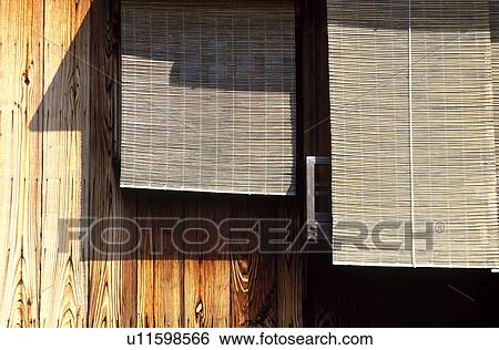 Stock Photograph - Bamboo blind. Fotosearch