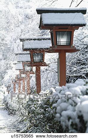 Stock Photography - Lantern in snow. Fotosearch
