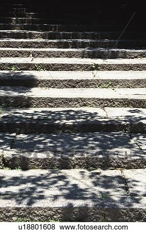Stone steps and shadow View Large Photo Image Stock Photo - Stone steps and shadow. Fotosearch