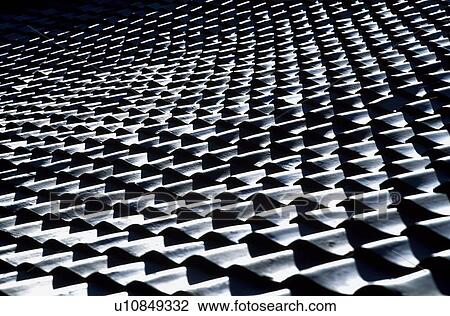 Stock Image - Tiled Roof. Fotosearch