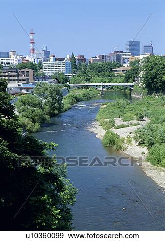 Hirose River, Sendai, Miyagi, Japan View Large Photo Image Stock Photo - Hirose River, Sendai, Miyagi, Japan. Fotosearch