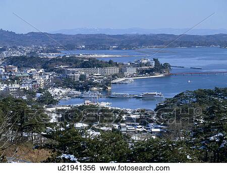 Matsushima Bay, Matsushima, Miyagi, Japan View Large Photo Image Stock Photograph - Matsushima Bay, Matsushima, Miyagi, Japan. Fotosearch
