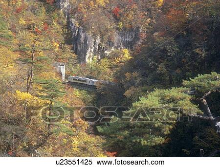 Stock Photography - Naruko Gorge, Osaki, Miyagi, Japan. Fotosearch