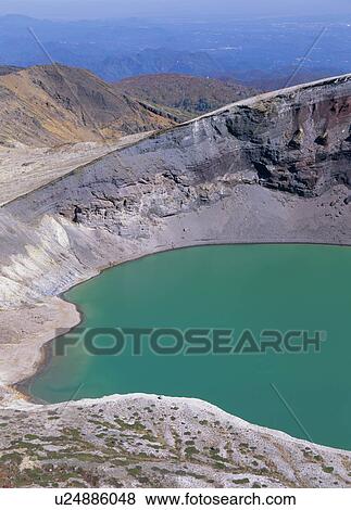 Stock Photo - Okama, Zao, Miyagi, Japan. Fotosearch