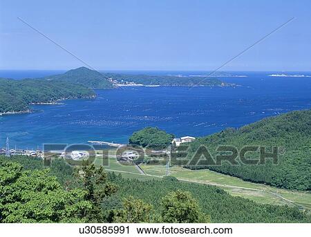 Samenoura Wan, Ishinomaki, Miyagi, Japan View Large Photo Image Stock Image - Samenoura Wan, Ishinomaki, Miyagi, Japan. Fotosearch