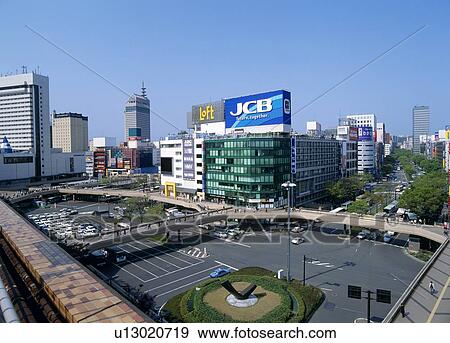 Sendai Station, Sendai, Miyagi, Japan View Large Photo Image Stock Photo - Sendai Station, Sendai, Miyagi, Japan. Fotosearch