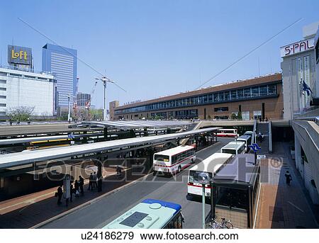 Stock Photo - Sendai Station, Sendai, Miyagi, Japan. Fotosearch