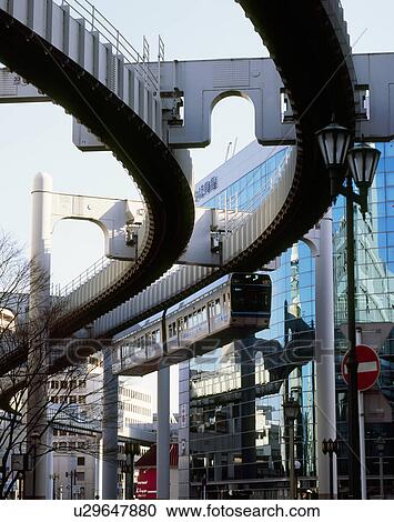Stock Image - Chiba Urban Monorail, Chiba, Japan. Fotosearch