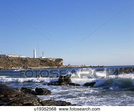 Stock Photo - Inubousaki Lighthouse, Choshi, Chiba, Japan. Fotosearch