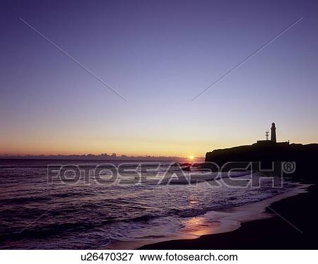 Stock Photo - Inubousaki Lighthouse, Choshi, Chiba, Japan. Fotosearch