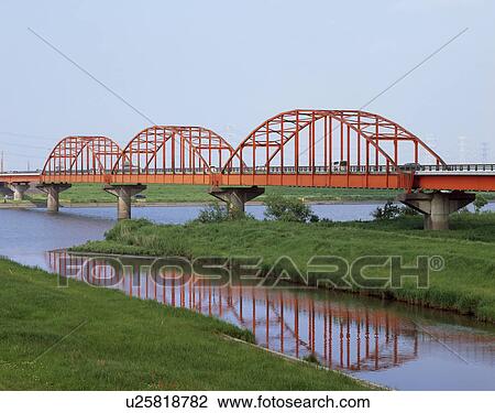 Stock Image - Kozaki Bridge, Kozaki, Chiba, Japan. Fotosearch