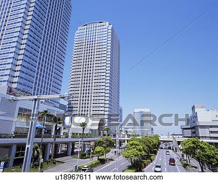 Stock Image - Makuhari New City, Chiba, Japan. Fotosearch