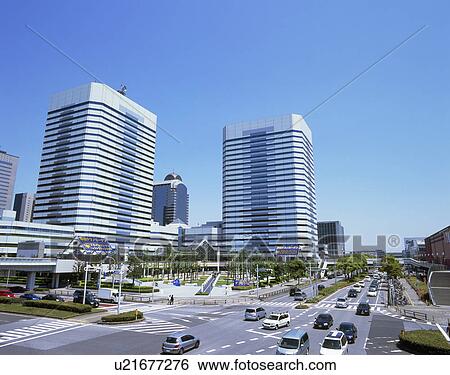 Stock Photograph - Makuhari New City, Chiba, Japan. Fotosearch