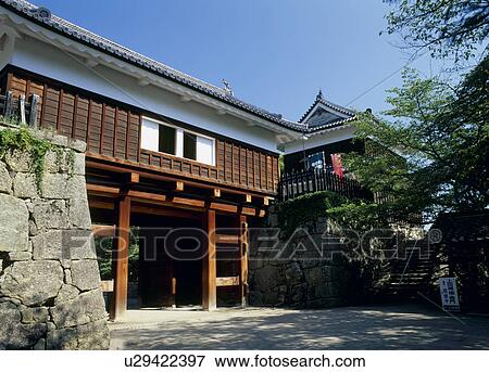 Gate Of Ueda Castle, Ueda, Nagano, Japan View Large Photo Image Stock Photo - Gate Of Ueda Castle, Ueda, Nagano, Japan. Fotosearch