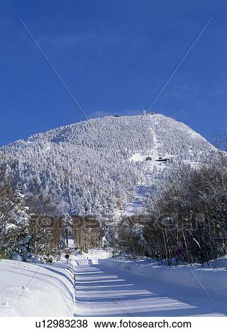 Mount Yokote, Yamanouchi, Nagano, Japan View Large Photo Image Stock Photo - Mount Yokote, Yamanouchi, Nagano, Japan. Fotosearch