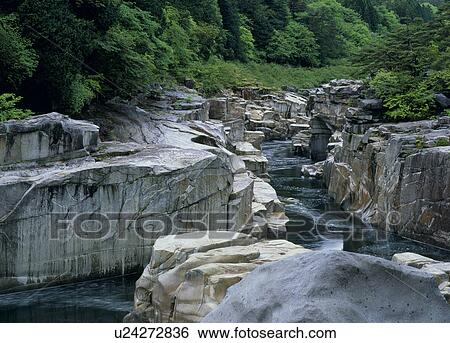 Stock Photograph - Nezame No Toko, Agematsu, Nagano, Japan. Fotosearch