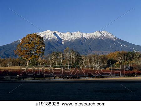 Ontake San, Kiso, Nagano, Japan View Large Photo Image Stock Photo - Ontake San, Kiso, Nagano, Japan. Fotosearch