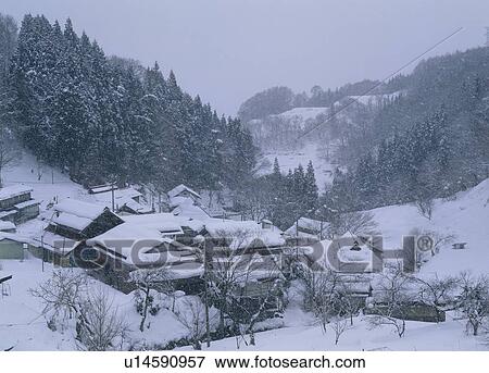 Snowscape, Nakano, Nagano, Japan View Large Photo Image Stock Photo - Snowscape, Nakano, Nagano, Japan. Fotosearch