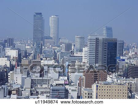 Cityscape Of Nagoya, Aichi, Japan View Large Photo Image Picture - Cityscape Of Nagoya, Aichi, Japan. Fotosearch