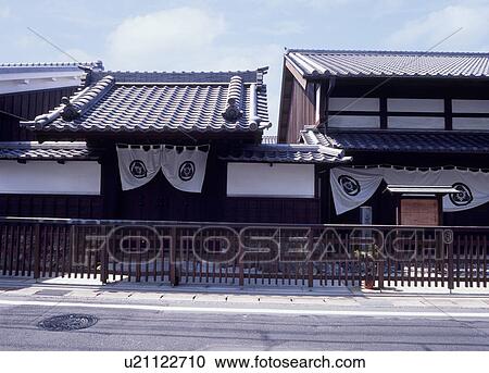 Stock Image - Futagawa Shuku Honjin, Toyohashi, Aichi, Japan. Fotosearch